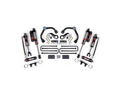 BDS 3-Inch Upper Control Arm Suspension Lift Kit with FOX 2.5 Performance Elite Shocks (20-25 Silverado 2500 HD w/o Factory Overload Springs)