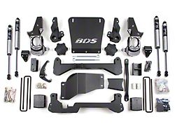 BDS 7-Inch Suspension Lift Kit with 5-Inch Rear Lift Blocks and FOX 2.0 Performance Shocks (01-10 4WD Silverado 2500 HD w/ Narrow Track Knuckle)