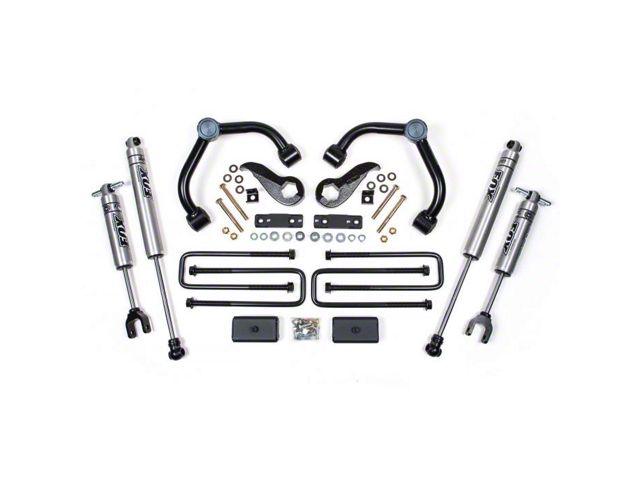 BDS 3-Inch Upper Control Arm Suspension Lift Kit with Fox 2.0 Shocks (20-24 Silverado 3500 HD DRW w/ Factory Overload Springs)