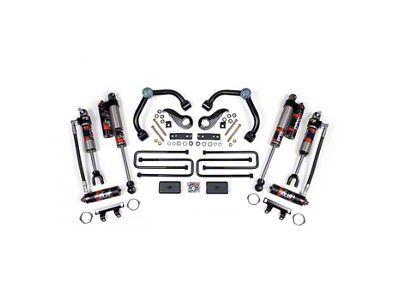 BDS 3-Inch Upper Control Arm Suspension Lift Kit with Fox 2.5 Shocks (20-24 Silverado 3500 HD SRW w/o Factory Overload Springs)