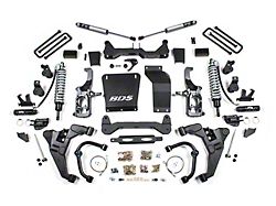 BDS 6.50-Inch FOX 2.5 DSC Coil-Over Conversion Suspension Lift Kit with HD Control Arms, 3-Inch Rear Lift Blocks and FOX 2.0 Performance Shocks (11-19 6.6L Duramax Silverado 3500 HD SRW w/o Factory Overload Springs)