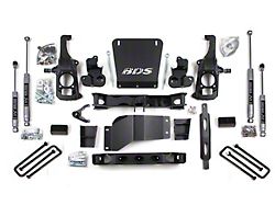 BDS 6.50-Inch High Clearance Suspension Lift Kit with 3-Inch Rear Lift Blocks and NX2 Nitro Shocks (11-19 Silverado 3500 HD w/o Factory Overload Springs)