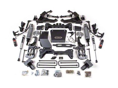 BDS 6.50-Inch Suspension Lift Kit with Rear Lift Blocks, FOX 2.5 Performance Elite Coil-Overs and FOX 2.0 Performance Shocks (20-25 Silverado 3500 HD w/ Factory Overload Springs)
