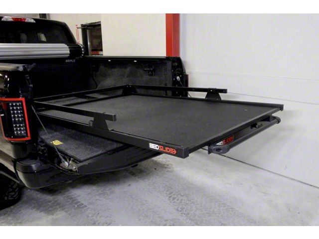 Bedslide 1000 Classic Bed Cargo Slide; Black (19-24 Sierra 1500 w/ 6.50-Foot Standard Box)