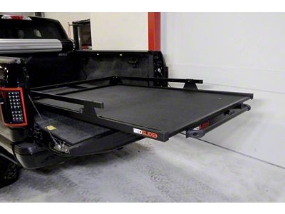 Bedslide 2000 Heavy Duty Bed Cargo Slide; Black (19-24 Sierra 1500 w/ 6.50-Foot Standard Box)