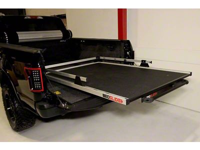 Bedslide 1500 Contractor Bed Cargo Slide; Silver (19-25 Silverado 1500 w/ 5.80-Foot Short Box)