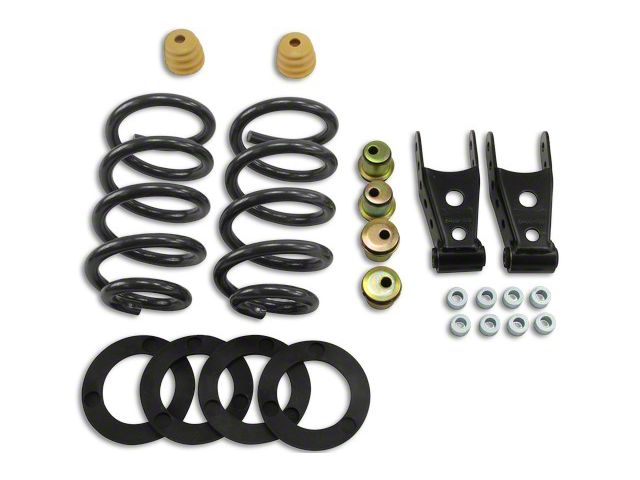 Belltech Lowering Kit; 1 to 2-Inch Front / 2 to 3-Inch Rear (07-13 2WD Sierra 1500 Extended Cab, Crew Cab)