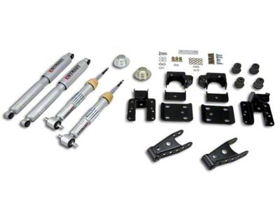 Belltech Lowering Kit with Street Performance Shocks; +1 to -2-Inch Front / 4-Inch Rear (07-13 Sierra 1500 w/ 5.80-Foot Short Box)