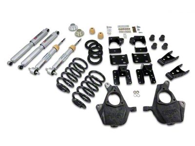 Belltech Lowering Kit; 3 to 4-Inch Front / 5 to 6-Inch Rear (07-13 2WD Sierra 1500 Regular Cab w/ 5.80-Foot Short Box)