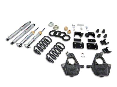 Belltech Lowering Kit; 3 to 4-Inch Front / 7-Inch Rear (07-13 2WD Sierra 1500 Regular Cab w/ 5.80-Foot Short Box)