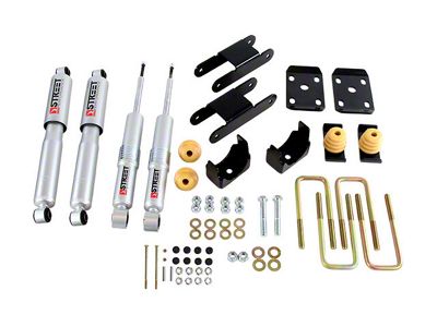 Belltech Lowering Kit with Street Performance Shocks; 0 to 3-Inch Front / 4-Inch Rear (15-17 Canyon w/ 5-Foot Short Box)