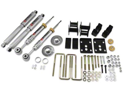 Belltech Stage 3 Lowering Kit with Street Performance Shocks; +1 to -3-Inch Front / 4-Inch Rear (09-13 2WD F-150 w/ Short Bed)