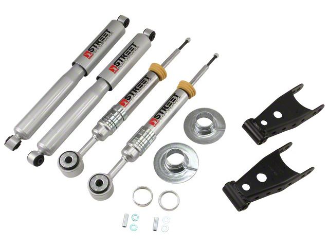 Belltech Stage 3 Lowering Kit with Street Performance Shocks; +2 to -2-Inch Front / 2-Inch Rear (09-13 4WD F-150, Excluding Raptor)