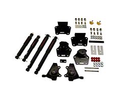 Belltech Lowering Kit with Nitro Drop II Shocks; 2-Inch Front / 4-Inch Rear (91-96 2WD Dakota Regular Cab)