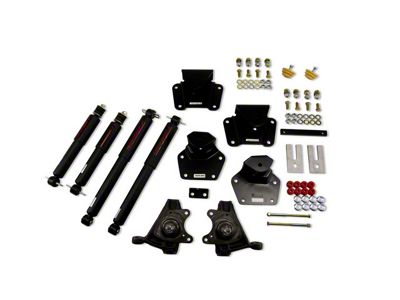 Belltech Lowering Kit with Nitro Drop II Shocks; 2-Inch Front / 4-Inch Rear (91-96 2WD Dakota Regular Cab)