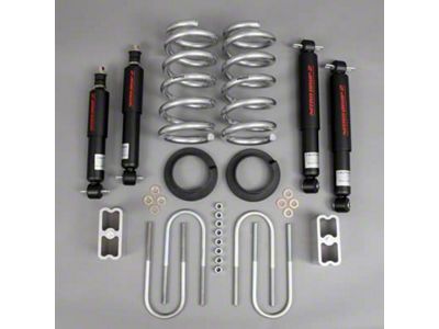 Belltech Lowering Kit with Nitro Drop II Shocks; 4-Inch Front / 4-Inch Rear (91-96 2WD 5.2L Dakota Regular Cab)