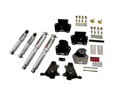 Belltech Lowering Kit with Street Performance Shocks; 2-Inch Front / 4-Inch Rear (91-96 2WD Dakota Regular Cab)