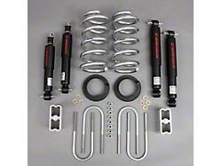 Belltech Lowering Kit with Street Performance Shocks; 4-Inch Front / 4-Inch Rear (91-96 2WD 5.2L Dakota Regular Cab)