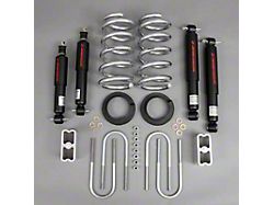 Belltech Lowering Kit with Street Performance Shocks; 4-Inch Front / 4-Inch Rear (89-90 2WD 5.2L Dakota Regular Cab)