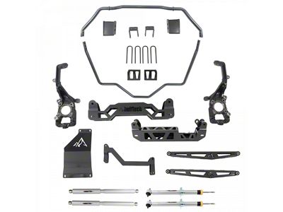 Belltech 5 to 7-Inch Suspension Lift Kit with Trail Performance Shocks and Struts (21-24 4WD F-150, Excluding PowerBoost, PowerStroke & Raptor)