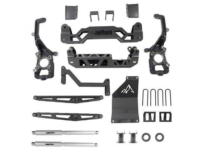 Belltech 6-Inch Suspension Lift Kit with Rear Trail Performance Shocks (21-24 4WD F-150, Excluding Diesel, PowerBoost & Raptor)