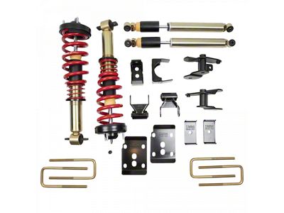 Belltech Damping/Height Adjustable Lowering Coil-Over Kit for 1 to 3-Inch Drop and 4-Inch Rear Drop (15-20 F-150, Excluding Raptor)