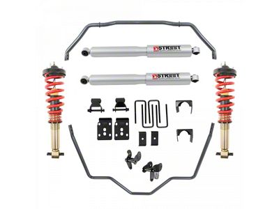 Belltech Height Adjustable Lowering Coil-Over Kit with Anti-Sway Bars for 0 to 3.50-Inch Front Drop and 5.50-Inch Rear Drop (21-25 4WD F-150, Excluding Raptor)