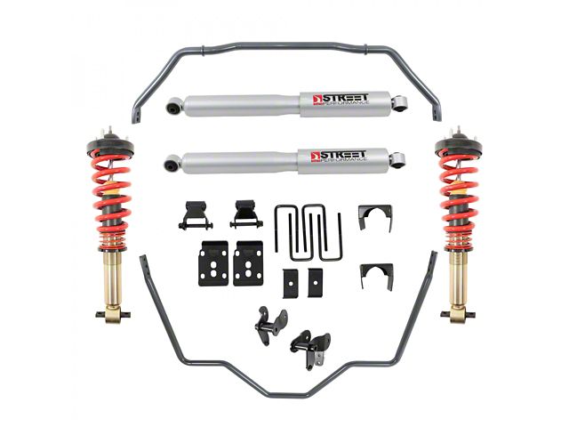 Belltech Height Adjustable Lowering Coil-Over Kit with Anti-Sway Bars for 0 to 3.50-Inch Front Drop and 5.50-Inch Rear Drop (21-24 4WD F-150, Excluding Raptor)