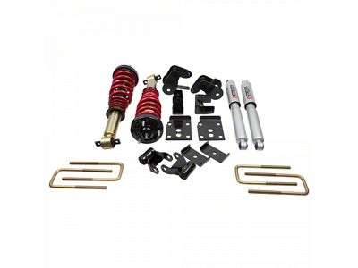 Belltech Height Adjustable Lowering Coil-Over Kit for 1 to 3-Inch Drop and 4-Inch Rear Drop (15-20 F-150, Excluding Raptor)