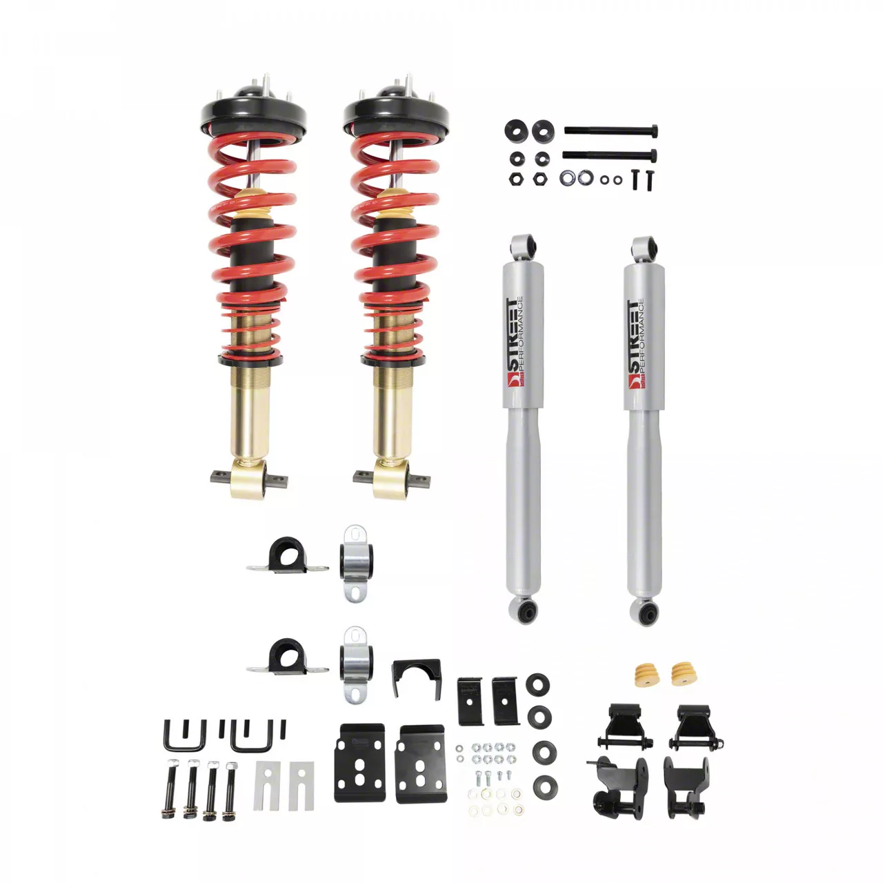 Belltech Height Adjustable Lowering Coil-Over Kit for 1 to 3.50-Inch Front Drop and 4.50-Inch Rear Drop (21-24 2WD F-150)