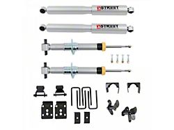 Belltech Lowering Kit with Street Performance Struts and Shocks; 1 to 3.50-Inch Rear / 5.50-Inch Rear (21-25 4WD F-150, Excluding Raptor)