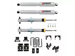 Belltech Lowering Kit with Street Performance Struts and Shocks; 1 to 3.50-Inch Rear / 7.50-Inch Rear (21-24 4WD F-150, Excluding Raptor)