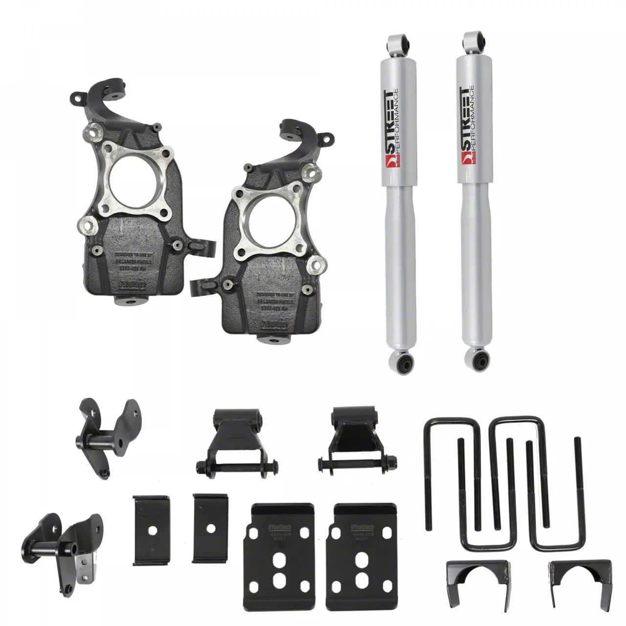 Belltech F150 Lowering Kit with Street Performance Shocks; 2Inch Front / 4.50Inch Rear 1052SP
