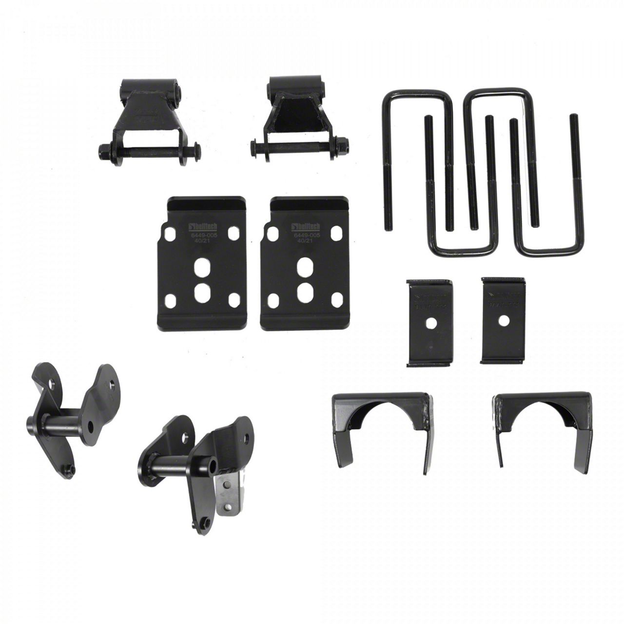 Belltech F150 Lowering Kit with Street Performance Struts and Shocks; 1 to 3.50Inch Front / 4.