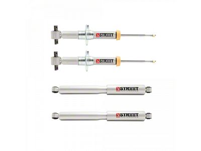Belltech Street Performance Front Struts and Rear Shocks for 1 to 3-Inch Front / 4 to 5-Inch Rear Drop (15-20 F-150, Excluding Raptor)