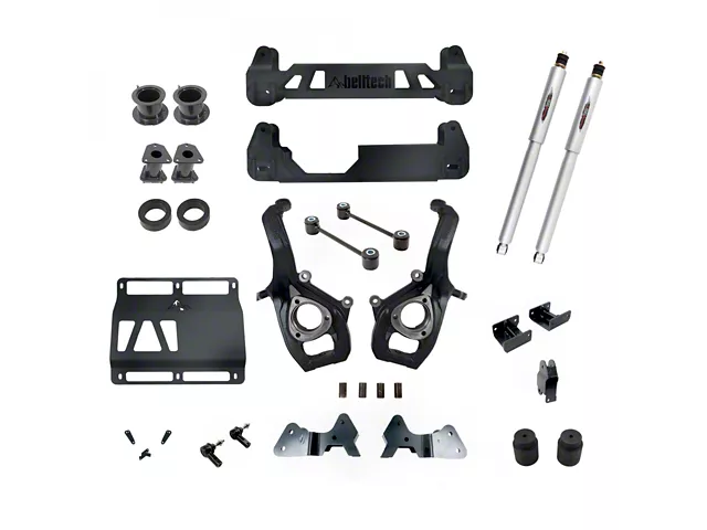 Belltech 7-Inch Suspension Lift Kit with Trail Performance Shocks (19-24 2WD RAM 1500 w/o Air Ride & eTorque, Excluding EcoDiesel)