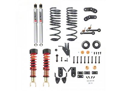 Belltech Lowering Kit with Coil-Overs and Street Performance Shocks; 1 to 3-Inch Front / 4 to 5-Inch Rear (19-24 RAM 1500 w/o Air Ride, Excluding TRX)