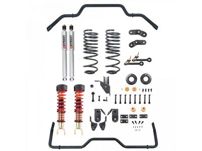 Belltech Lowering Kit with Coil-Overs, Street Performance Shocks and Anti-Sway Bars; 1 to 3-Inch Front / 4 to 5-Inch Rear (19-24 RAM 1500 w/o Air Ride, Excluding TRX)