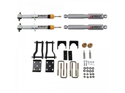Belltech Lowering Kit with Street Performance Shocks; 2-Inch Front / 4-Inch Rear (19-24 2WD Ranger)