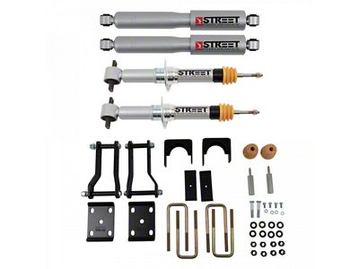 Belltech Lowering Kit with Street Performance Shocks; 3-Inch Front / 6-Inch Rear (19-24 4WD Ranger, Excluding Raptor)