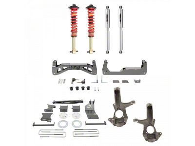Belltech 7 to 9-Inch Suspension Lift Kit with Trail Performance Coil-Overs and Shocks (16-18 Sierra 1500 Double Cab, Crew Cab w/ Stock Cast Aluminum or Stamped Steel Control Arms, Excluding Denali)