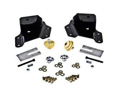 Belltech 3-Inch Drop Leaf Spring Hanger Kit (99-06 Sierra 1500 Regular Cab w/ 6.50-Foot Standard Box, Extended Cab w/ 6.50-Foot Standard Box)