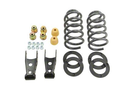 Belltech Lowering Kit; 1 to 2-Inch Front / 2 to 3-Inch Rear (14-18 2WD Sierra 1500 Regular Cab)