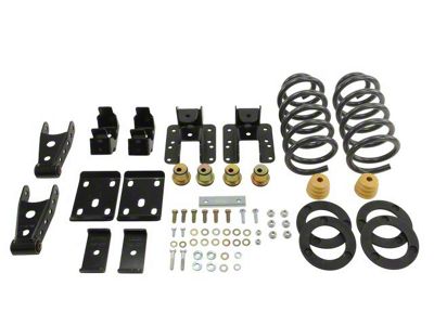 Belltech Lowering Kit; 1 to 2-Inch Front / 4-Inch Rear (14-18 2WD Sierra 1500 Regular Cab)