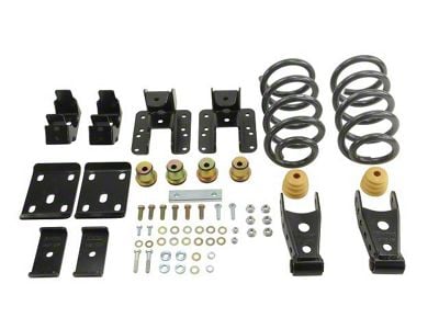 Belltech Lowering Kit; 1 to 2-Inch Front / 4-Inch Rear (14-18 2WD Sierra 1500 Double Cab, Crew Cab)