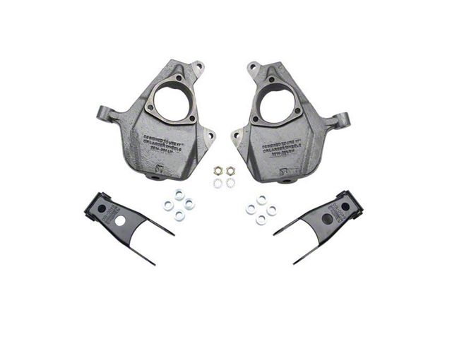 Belltech Lowering Kit; 2-Inch Front / 2 to 3-Inch Rear (16-18 2WD Sierra 1500 w/ Stock Cast Aluminum or Stamped Steel Control Arms, Excluding Denali)