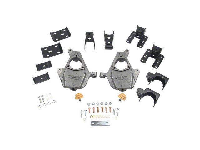 Belltech Lowering Kit; 2-Inch Front / 4-Inch Rear (16-18 4WD Sierra 1500 w/ Stock Cast Aluminum or Stamped Steel Control Arms, Excluding Denali)