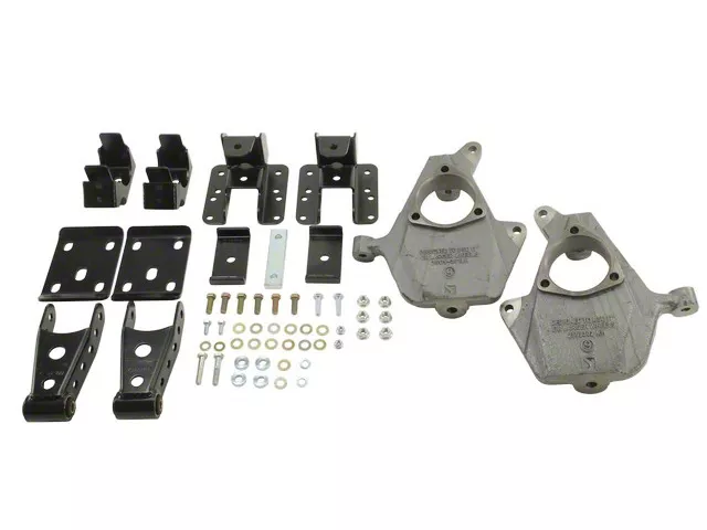 Belltech Lowering Kit; 2-Inch Front / 4-Inch Rear (14-16 2WD Sierra 1500 w/ Stock Cast Steel Control Arms)