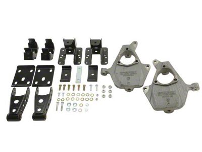 Belltech Lowering Kit; 2-Inch Front / 4-Inch Rear (14-16 2WD Sierra 1500 w/ Stock Cast Steel Control Arms)