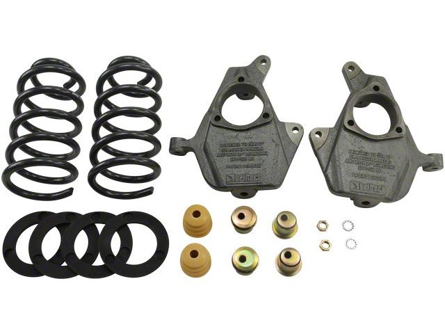 Belltech Lowering Kit; 3 to 4-Inch Front / 5 to 6-Inch Rear (14-16 2WD Sierra 1500 Regular Cab w/ Stock Cast Steel Control Arms)